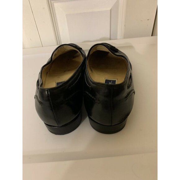 Cole‎ Haan Bragano Mens Sz 8M Black Leather Slip On Tasseled Kiltie Made Italy - Picture 9 of 9